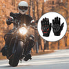 1 Pair Motorcycle Gloves Heat Dissipation Cycling Glove L Black Red Polar Fleece