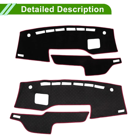 Suzuki Solio (2021-2024) Black Red 1 Set Dashboard Cover Mat