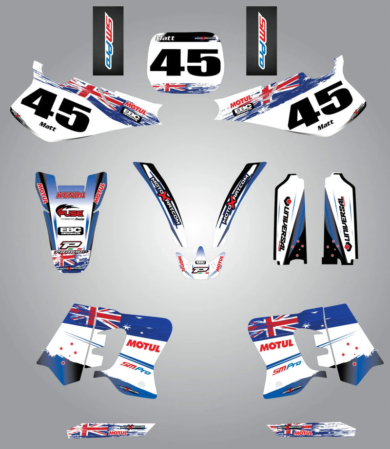 Yamaha YZ 125 Custom Graphic Kit - AUSSIE PRIDE (1993-1995)