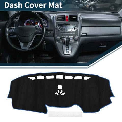 Honda CR-V 2017-2022 Sun Protector Pad Black Blue Dashboard Cover Mat