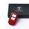 2015+ Honda Civic / Accord Red Carbon Fiber Key Shell Cover (2015-2023)