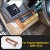 Toyota Highlander Yellow Wood Grain Panel Cover Trim (2008–2013)
