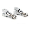 Harley Softail Silver Rear Passenger Foot Pegs (2000-2020)