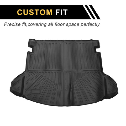 Mazda CX-5 (2017-2024) Stripe Pattern TPE Cargo Liner Rear Trunk Mat