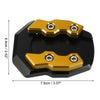 Honda Adv-160 Black Gold Tone Kickstand Plate Pad (2022–2022)