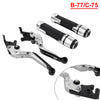 BMW R1200GS R1250GS Silver Extendable Brake Clutch Lever Grip Set (2013-2023)