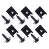 Universal Fit 15 x Metal Screw Fender Bumper Retainer Clips