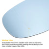 BMW 3 Series Left Side Heated Mirror Glass Blue