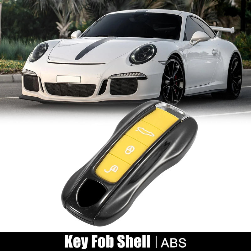 Porsche Panamera Cayenne Black Painted Key Cover Fob Shell (2010-2023)