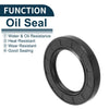 Make Model Oil Seal Rotary Shaft Seal NBR Rubber 45x70x10mm Black 5 Pcs