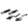 BMW C650GT Silver Extendable Brake Clutch Levers & Handlebar Grips (2012-2018)