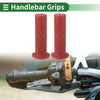 Motorcycle 7/8" 22mm Hand Grips TPU Dark Red