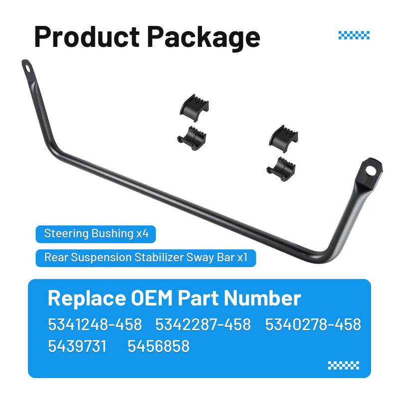 Polaris Ranger 1000 Rear Suspension Stabilizer Sway Bar (2018-2024)