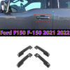 Ford F150 F-150 4Pcs / Carbon Fiber Side Door Handle Cover Trim Set (2021–2022)