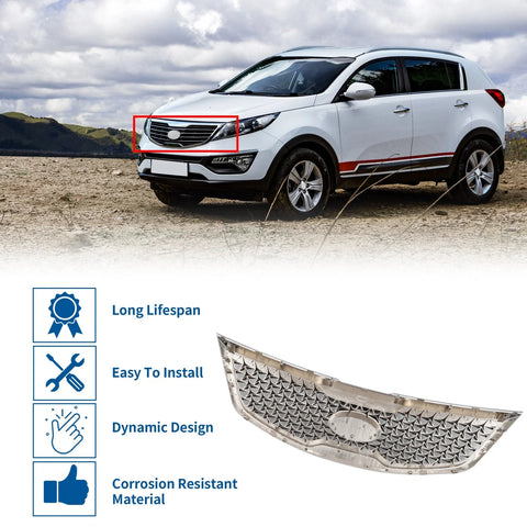 Kia Sportage Front Upper Hood Bumper Grille (2014-2016)