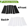 Chrysler Pacifica Black 6 x Door Pillar Window Trim (2017 - 2021)
