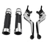 Speed Twin Silver Extendable Brake Clutch Levers Grip Set (2019-2023)