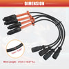 Mercedes-Benz C220 4pcs Spark Plug Wire Ignition Coil Cable (2001-2005)