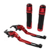 BMW S1000R S1000RR Red Extendable Brake Clutch Lever Grip Set (2010-2023)
