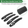 Toyota Highlander Carbon Fiber Black Door Handle Cover Trim (2008-2013)