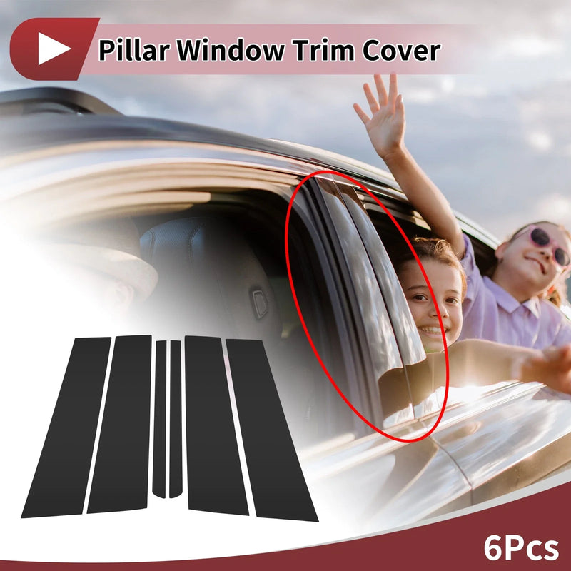 Ford Explorer (2011-2019) Black Door Pillar Window Trim