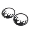 Harley Electra Glide Motorcycle Front Speaker Grill Trim Covers (14-22)