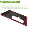 Mitsubishi Outlander Carbon Fiber Black Interior Door Handle Bowl Cover