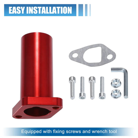 Mini Bike Go Kart - Red Racing Intake Pipe Inlet Manifold