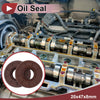 Oil Seal 20x47x8mm 2 x Seal Ring Rotary Shaft FKM Brown