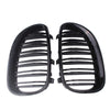 BMW E60 E61 M5 5 Series Front Kidney Twin Fins Grilles (2003-2010)