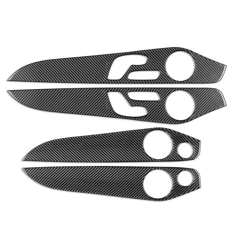 GLC Class Carbon Fiber Black Interior Door Panel Cover Trim (2016-2021)