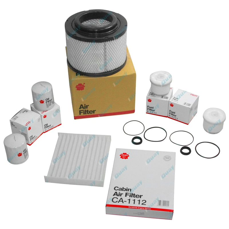 Hilux KUN16 KUN26 1KD-FTV 05on Air Oil Fuel Cabin Filter Double Service Kit