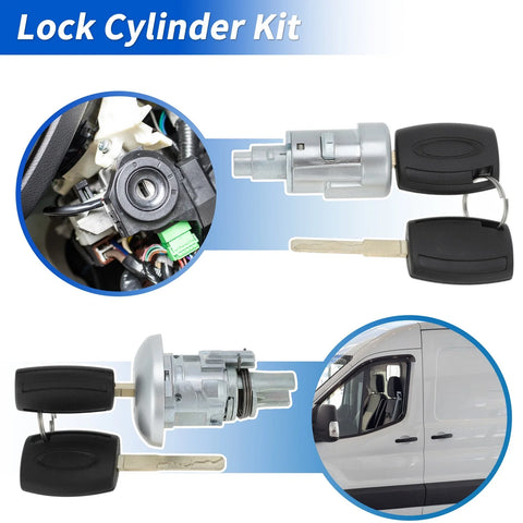 Ford Transit MK8 Door Lock Cylinder Set (2014-2023)