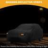 Toyota RAV4 Black with Zipper Car Cover Waterproof All Weather 210D PU