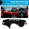 BMW 1 Series F20 (2012-2017) Black Blue Non-Slip Dash Mat Cover