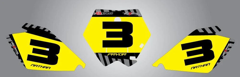 KTM 85 Custom Number Plate Graphics Factory Style Stickers (2006-2012)