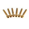 Motorcycle Bike 6 x M8x55mm Titanium Torx Head Flange Screws