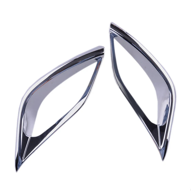 Toyota Highlander Chrome Rear Bumper Fog Light Covers (2020-2022)