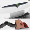 For Tesla Model X 2017-2020 Carbon Fiber Front Bumper Central Grille Cover Trim