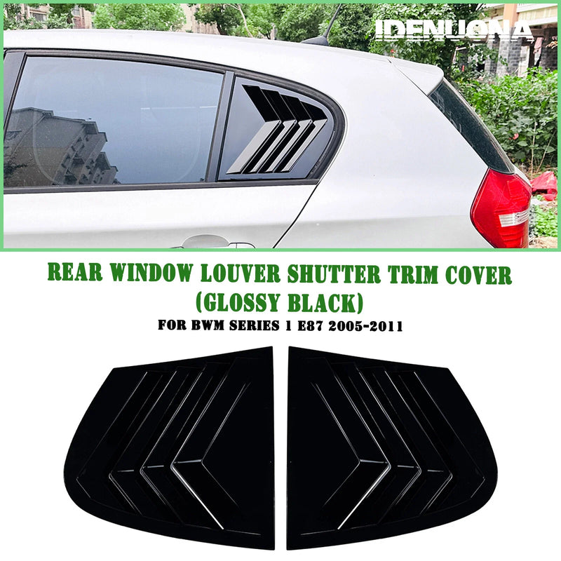 BMW 1 Series E87 Rear Window Side Louver Cover (2005-2011)