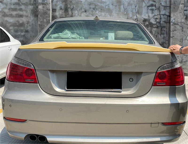 BMW E60 5 Series Sedan Rear M4 Style Spoiler Wing Unpainted (2003-2010)
