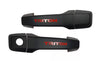 Mitsubishi L200 Triton 2 x Door Catch Handle Covers Matte Black (2024-2025)