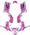 Yamaha Raptor 90 DC Chick Style Stickers Decals (2016-2023)