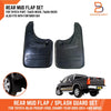 Toyota Hilux MK6 MK7 SR5 Black Rubber Rear Mud Flap Splash Guard (05-14)