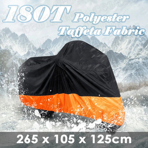 Yamaha Road Star Midnight Silverado XV1600 1700 XXL Orange Motorcycle Cover