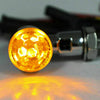 F3 2 x Universal Motorcycle Mini Indicator Lights Smoke Lens