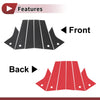 Ford Mach-E 2021-2022 Carbon Fiber Black Door Pillar Window Trim