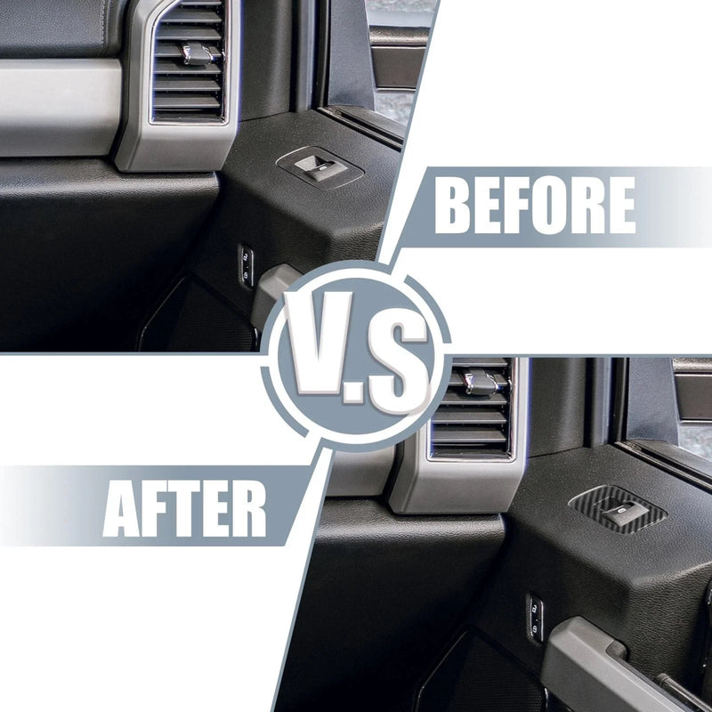 Ford F150 4 x Car Window Lift Switch Panel Trim Covers (2015-2018)