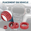 Mini Cooper (2014-2022) 4 x Pcs AC Media Volume Switch Knob Cover Ring