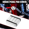 Harley Davidson Dyna Street 500 750 Large Brake Pedal Pad Cover Silver Tone